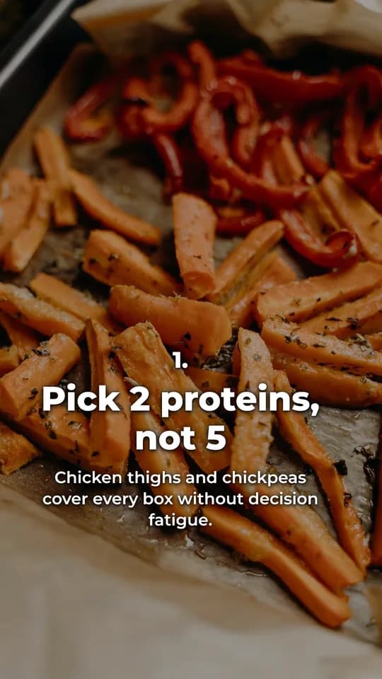 Step 1: Pick 2 proteins, not 5